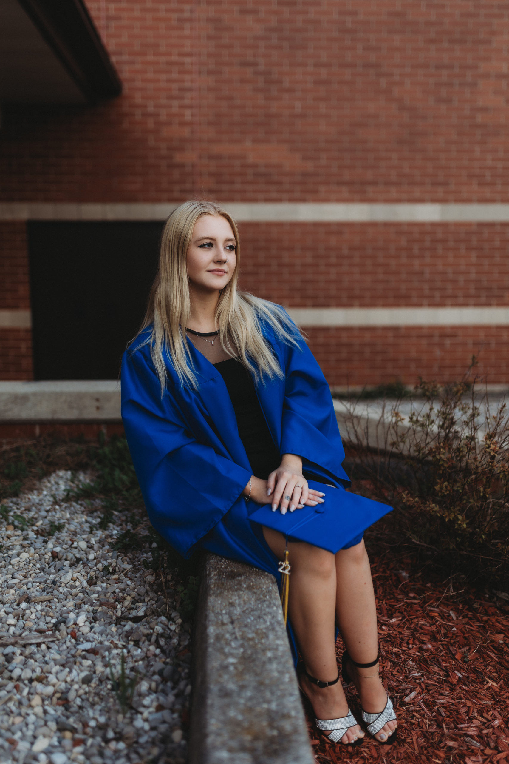 gaylord high school cap and gown photography session